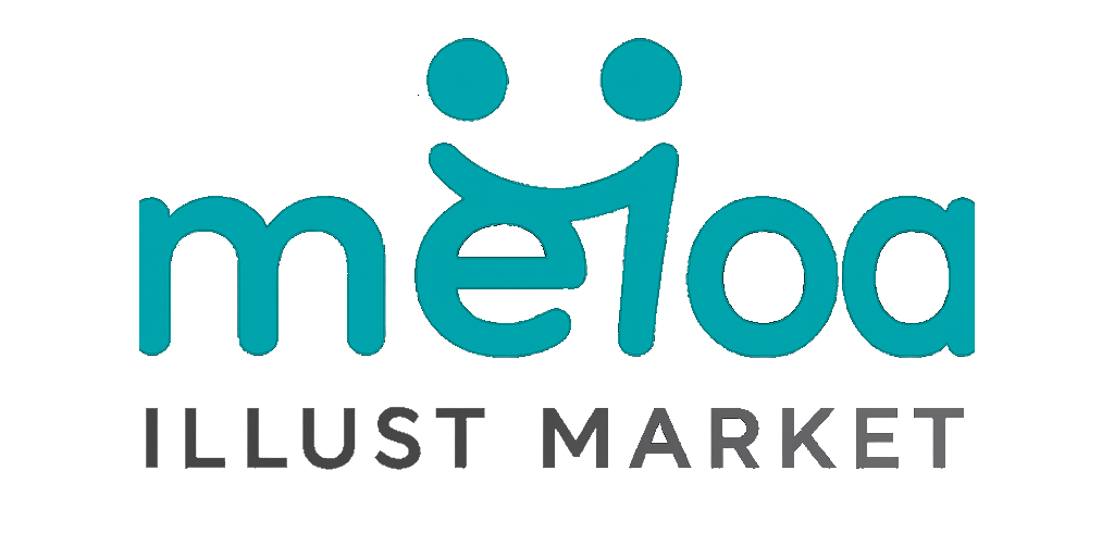 meloa illust market ロゴ